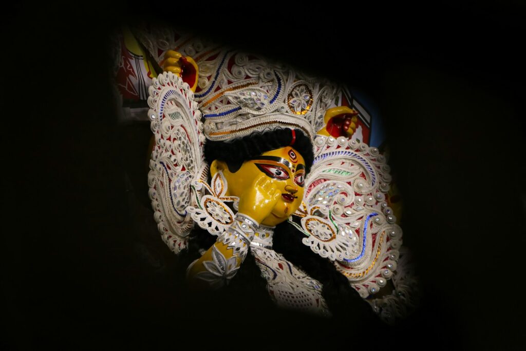 A close up of a statue of a lion